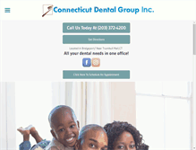 Tablet Screenshot of connecticutdentalgroup.com